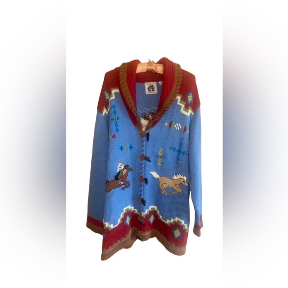 Storybook knits western plus size 2x cardigan handknits home shopping network - Picture 15 of 15
